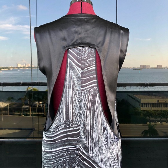 🖤Helmut Lang🖤 Method Print Silk Cocktail Dress - Picture 6 of 12